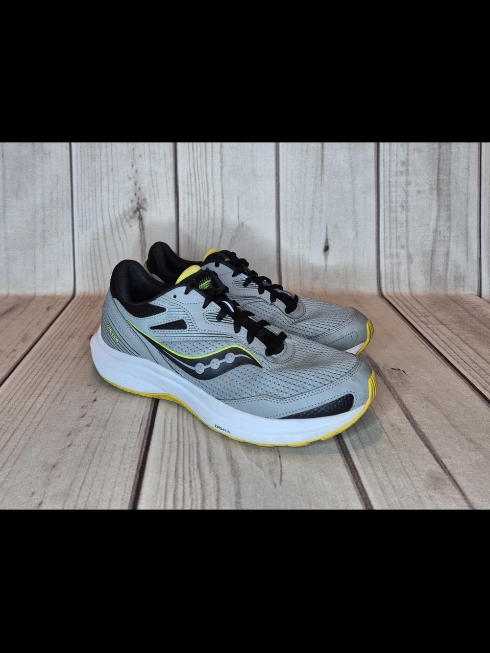 Saucony Men's Size 11 Cohesion 16 Fossil Sulphur Running Shoes